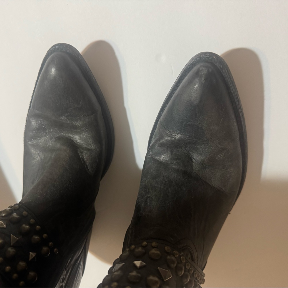 Old Gringo Belinda 18” distressed black cowboy western boots - Picture 9 of 10